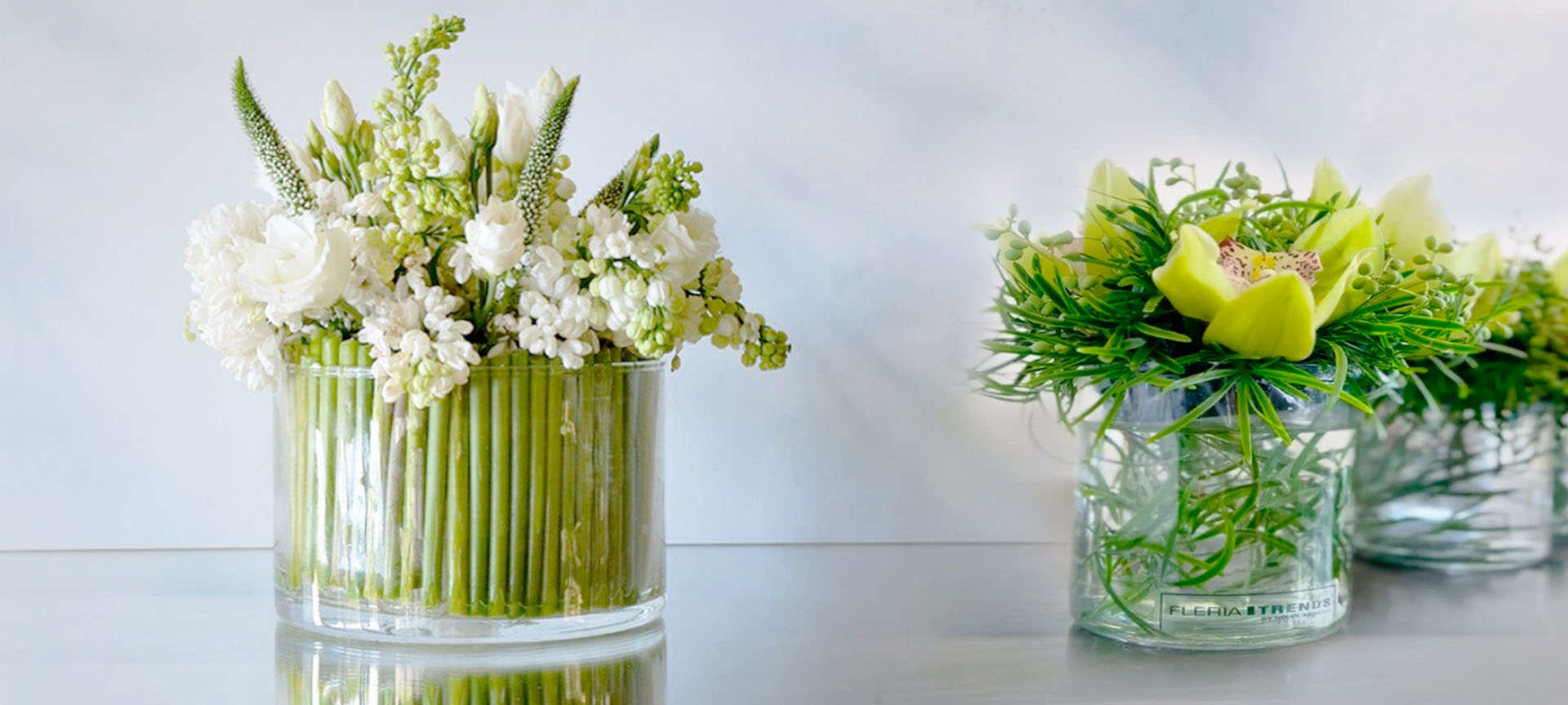 CLEAR GLASS VASES 